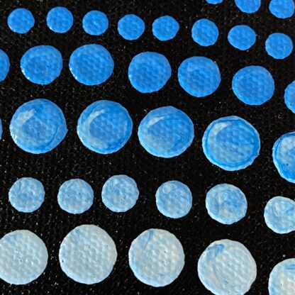 Light to Dark Dots on Small Black Canvas - Image 2
