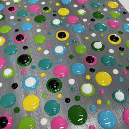 Blob Art; Bright Colors w a Touch of Black Mega Dots - Image 2