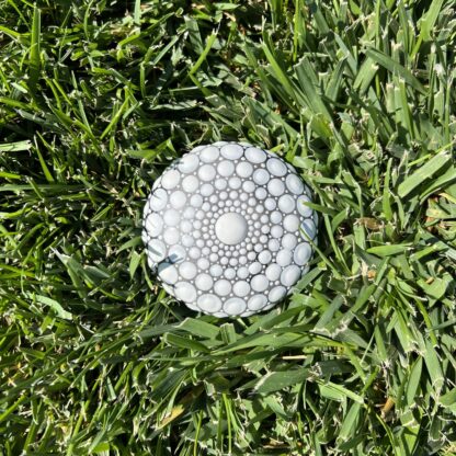 Rock Art; Gray with White Dots