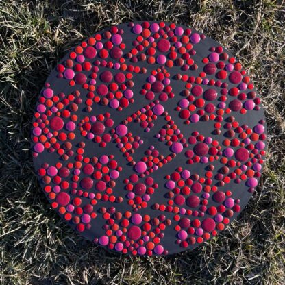 Blob Art Reds Pattern