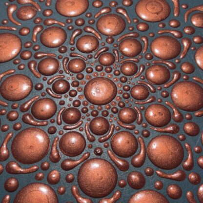 Mandala; Copper on Dark Turquoise - Image 2