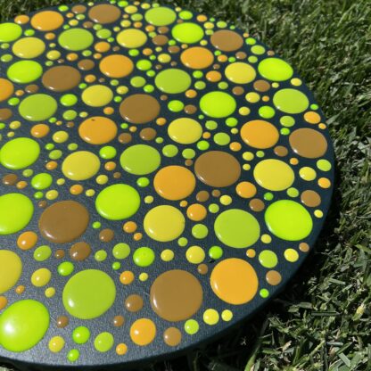 Blob Art; Shades of Yellow on Round - Image 2
