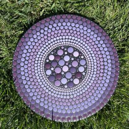 Mandala; Muted Purple Hues Dot Painting