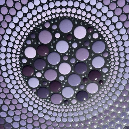 Mandala; Muted Purple Hues Dot Painting - Image 2
