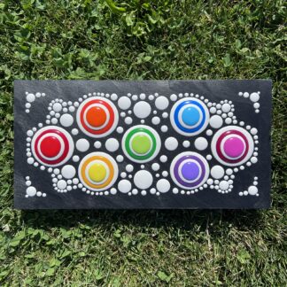 IN PRODUCTION: Black and White Rainbow Doily