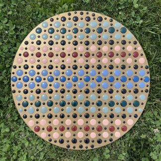 IN PRODUCTION: Plaid Dot Painting