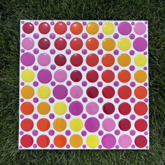 IN PRODUCTION: Reds, Oranges, Yellows, Pinks Dot Painting