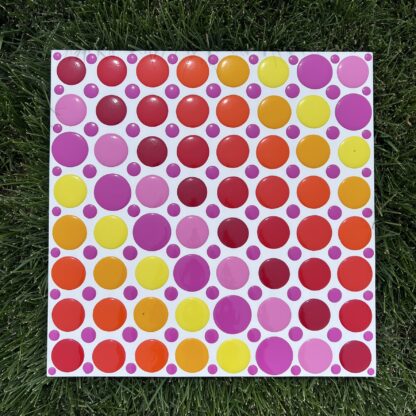 IN PRODUCTION: Reds, Oranges, Yellows, Pinks Dot Painting