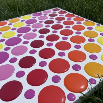 IN PRODUCTION: Reds, Oranges, Yellows, Pinks Dot Painting - Image 2