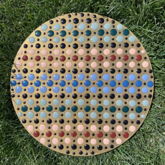 Plaid Dot Painting