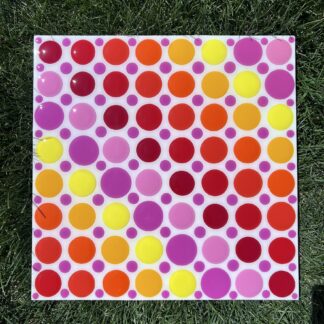 Reds, Oranges, Yellows, Pinks Dot Painting