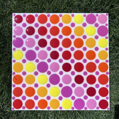 Reds, Oranges, Yellows, Pinks Dot Painting